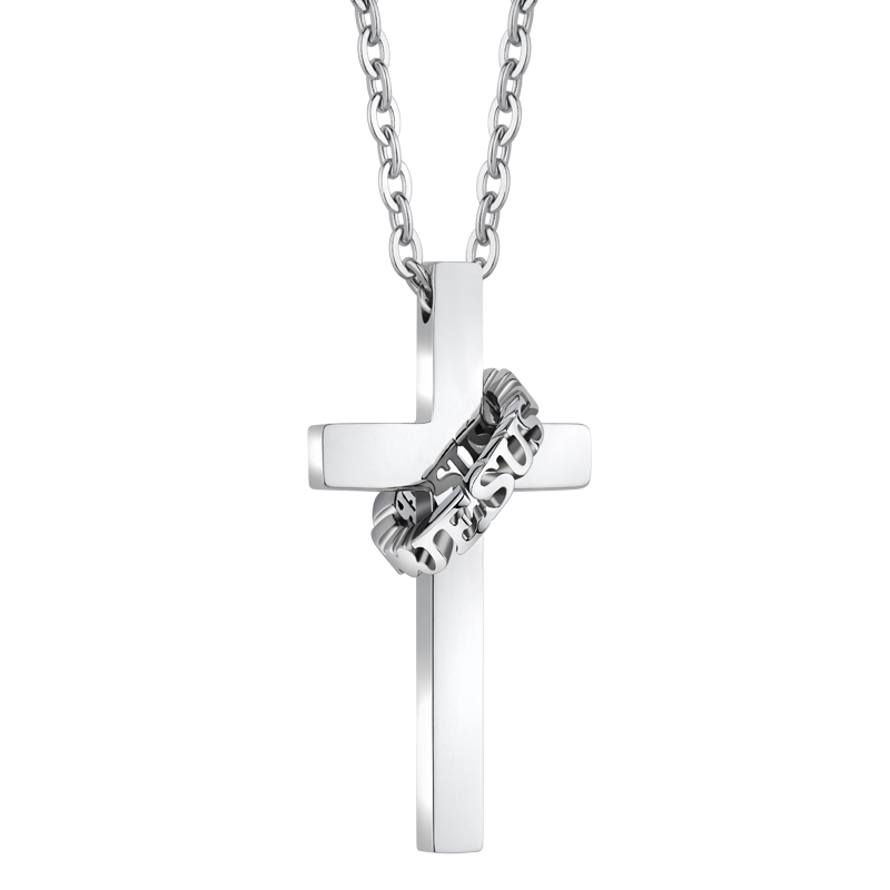 couples cross necklaces